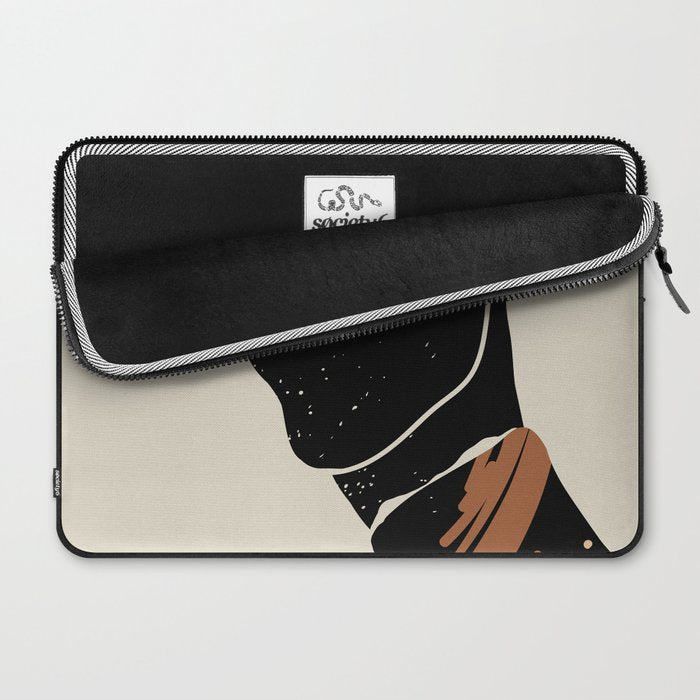 Black Hair No. 2 Laptop Sleeve Gallery Image 2