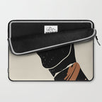 Black Hair No. 2 Laptop Sleeve Gallery Image 2