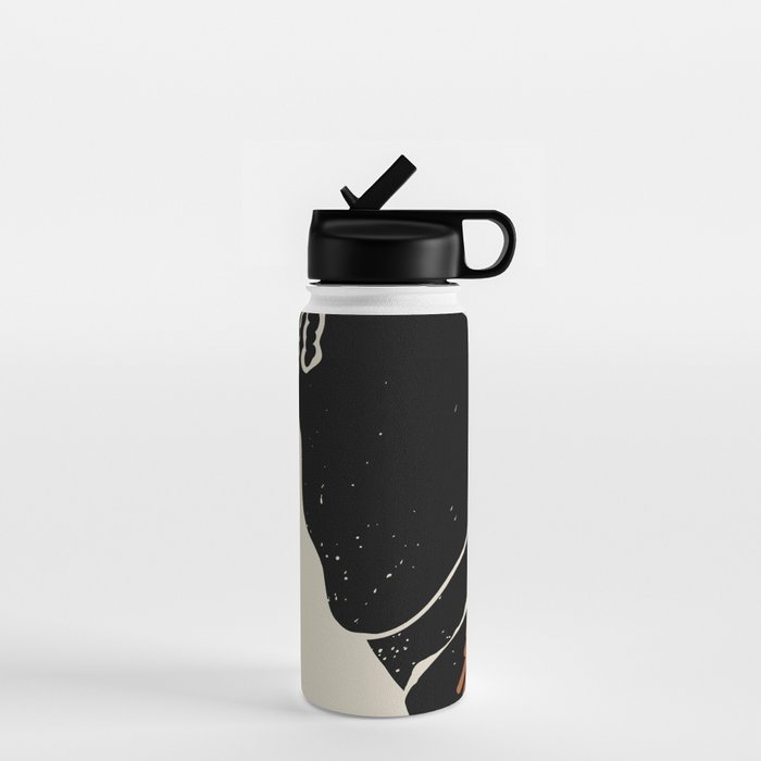 Black Hair No. 2 Water Bottle Gallery Image 1