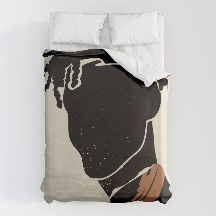 Black Hair No. 2 Duvet Cover Gallery Image 6
