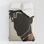 Black Hair No. 2 Duvet Cover Gallery Image 6