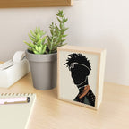 Black Hair No. 2 Mini Art Print Gallery Image 2