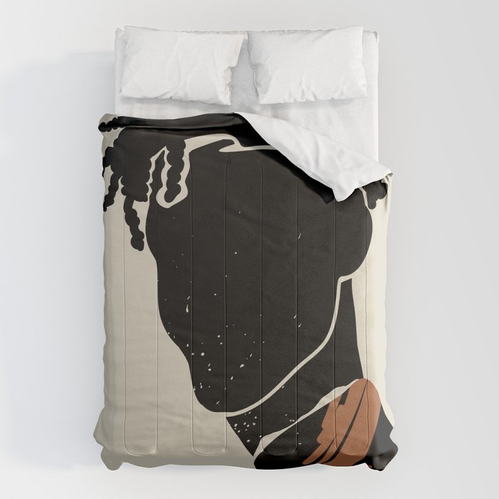 Black Hair No. 2 Comforter Gallery Image 1