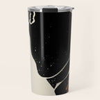 Black Hair No. 2 Travel Mug Gallery Image 1