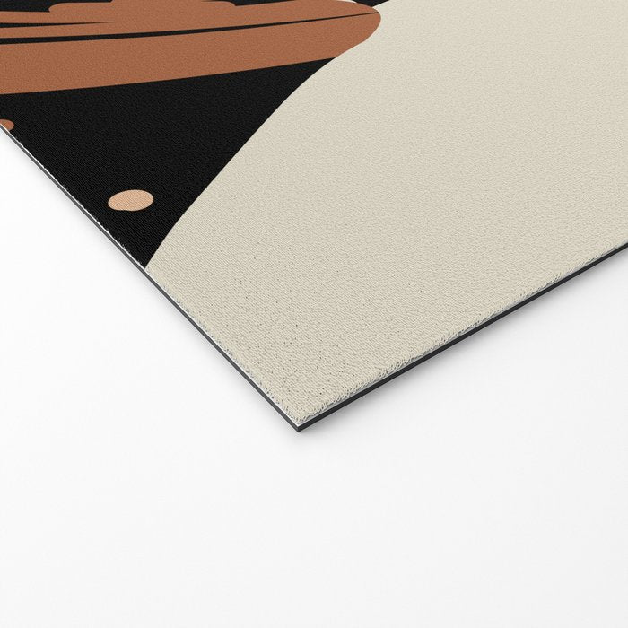 Black Hair No. 2 Welcome Mat Gallery Image 2