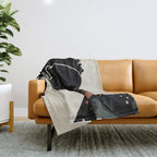 Black Hair No. 2 Throw Blanket Gallery Image 1