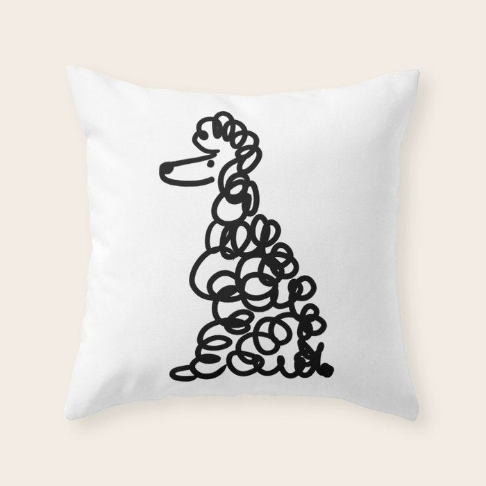 Poodle Throw Pillow Gallery Image 6
