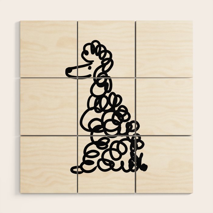 Poodle Wood Wall Art Gallery Image 1