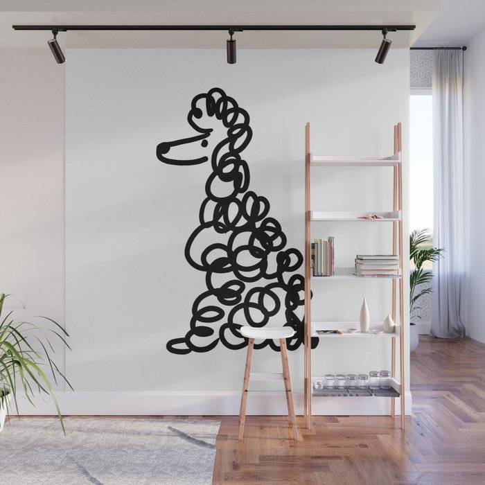 Poodle Wall Mural Gallery Image 1