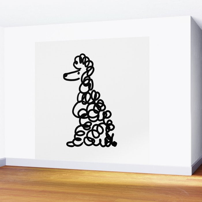 Poodle Wall Mural Gallery Image 2