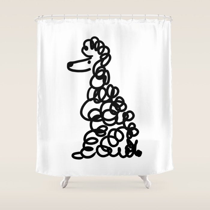 Poodle Shower Curtain Gallery Image 1