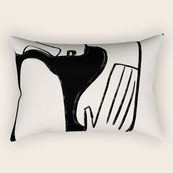 Abstract Female Figure 24 Rectangular Pillow Gallery Image 1