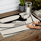 Abstract Female Figure 24 Outdoor Rug Gallery Image 2