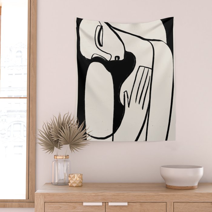 Abstract Female Figure 24 Wall Tapestry Gallery Image 2