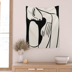 Abstract Female Figure 24 Wall Tapestry Gallery Image 2
