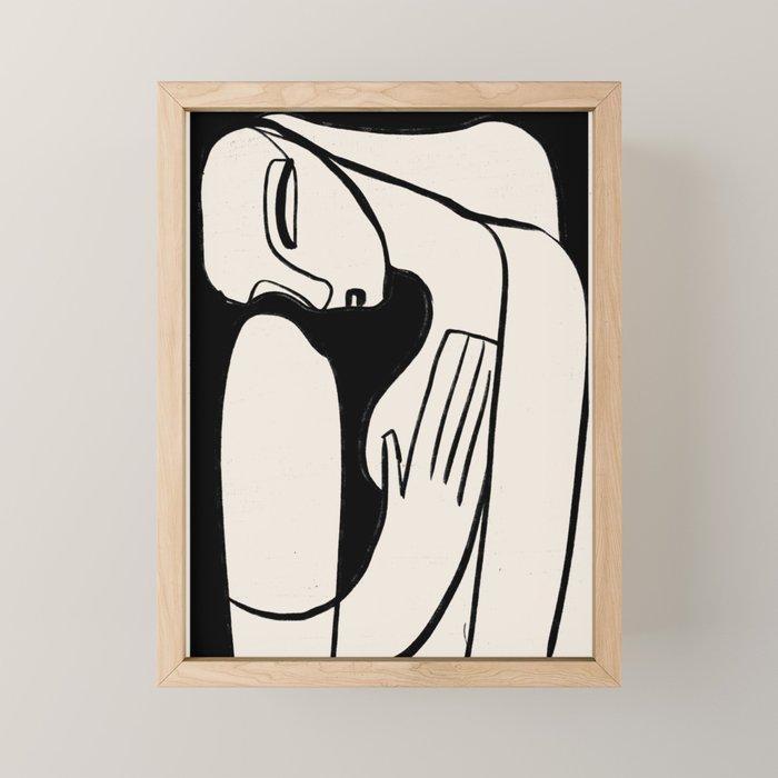 Abstract Female Figure 24 Mini Art Print Gallery Image 1
