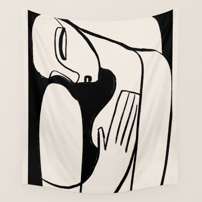 Abstract Female Figure 24 Wall Tapestry Gallery Image 1