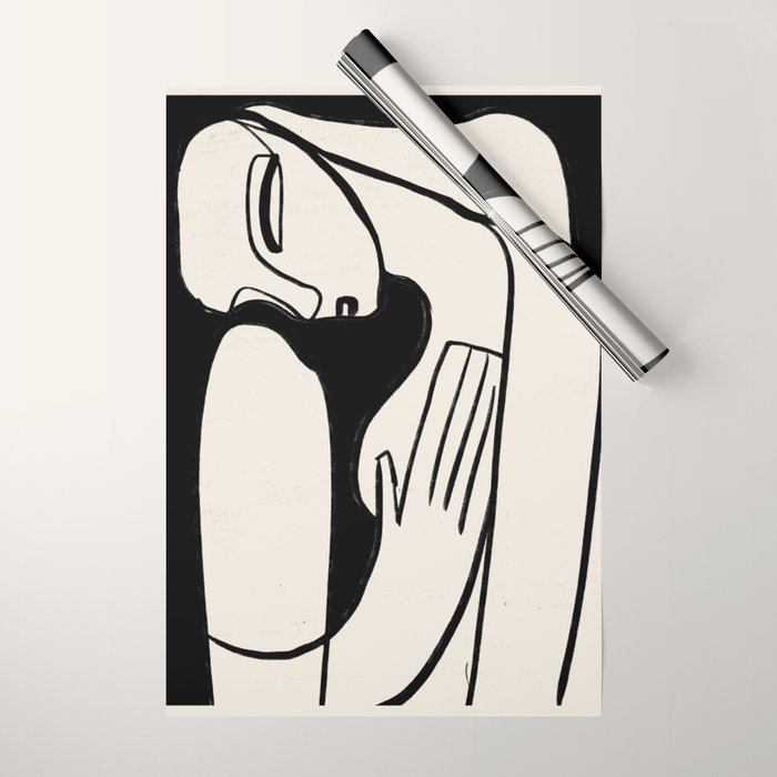 Abstract Female Figure 24 Wrapping Paper Gallery Image 1