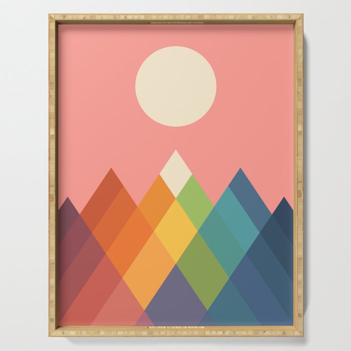 Rainbow Peak Serving Tray Gallery Image 1