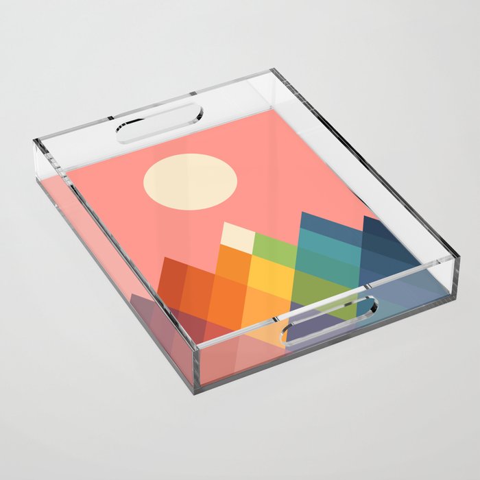 Rainbow Peak Acrylic Tray Gallery Image 1