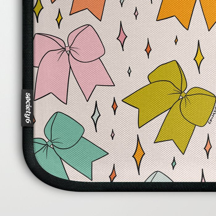 Rainbow Bow Print Laptop Sleeve Gallery Image 3