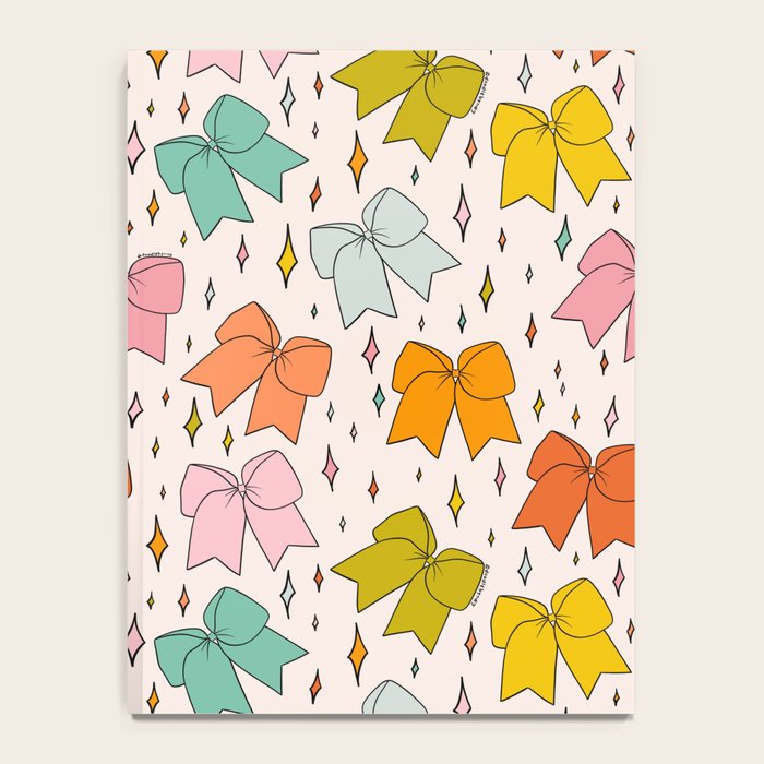 Rainbow Bow Print Notebook Gallery Image 4