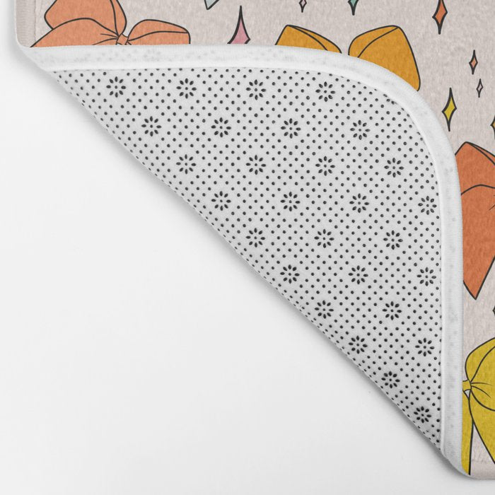 Rainbow Bow Print Bath Mat Gallery Image 2