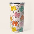 Rainbow Bow Print Travel Mug Gallery Image 1