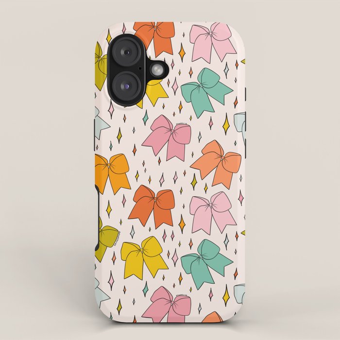 Rainbow Bow Print iPhone Case Gallery Image 1