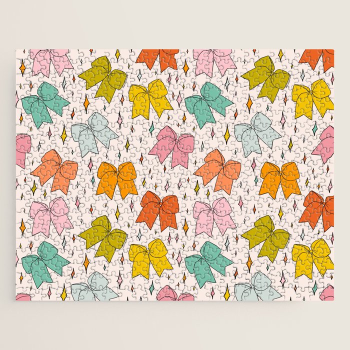 Rainbow Bow Print Jigsaw Puzzle Gallery Image 1