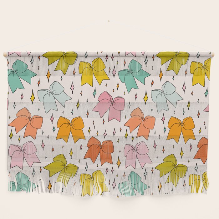 Rainbow Bow Print Wall Hanging Gallery Image 1