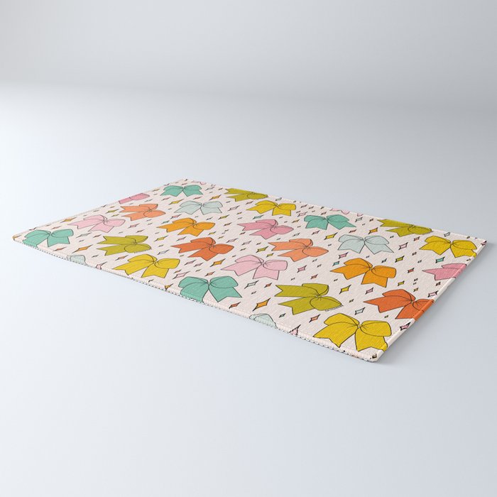 Rainbow Bow Print Rug Gallery Image 3
