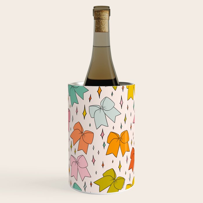 Rainbow Bow Print Wine Chiller Gallery Image 3
