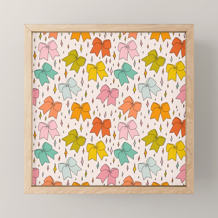 Rainbow Bow Print Mini Art Print Gallery Image 1