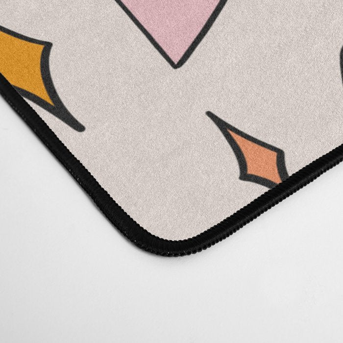 Rainbow Bow Print Desk Mat Gallery Image 4