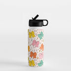 Rainbow Bow Print Water Bottle Gallery Image 1