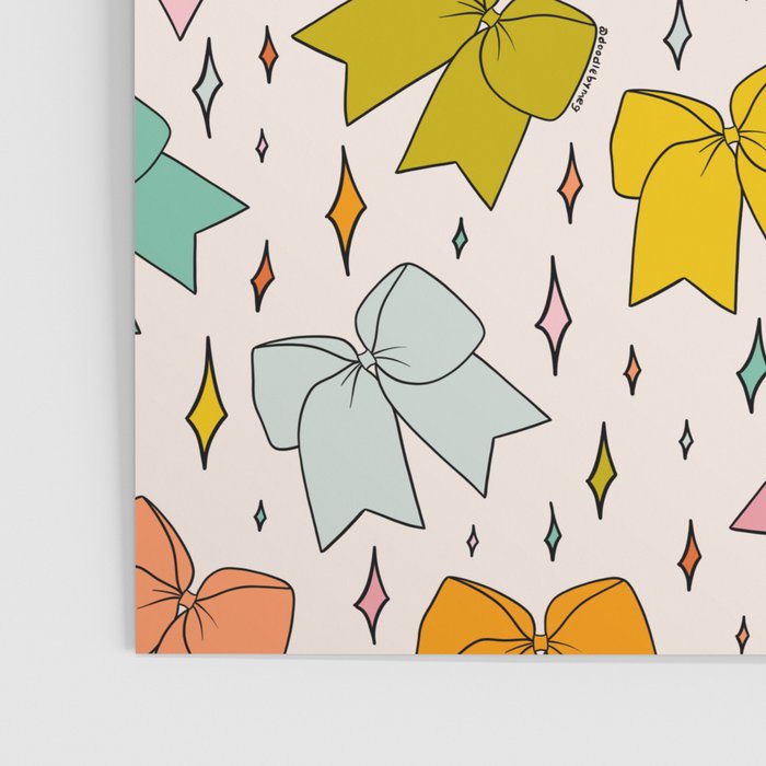 Rainbow Bow Print Poster Gallery Image 3