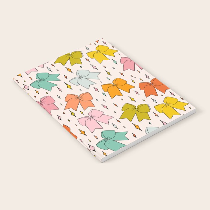 Rainbow Bow Print Notebook Gallery Image 1