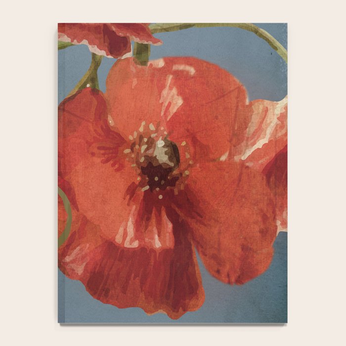Poppies in Vase 1 Notebook Gallery Image 4