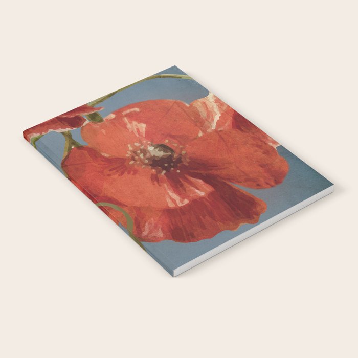 Poppies in Vase 1 Notebook Gallery Image 2