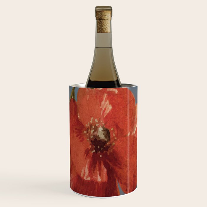Poppies in Vase 1 Wine Chiller Gallery Image 3
