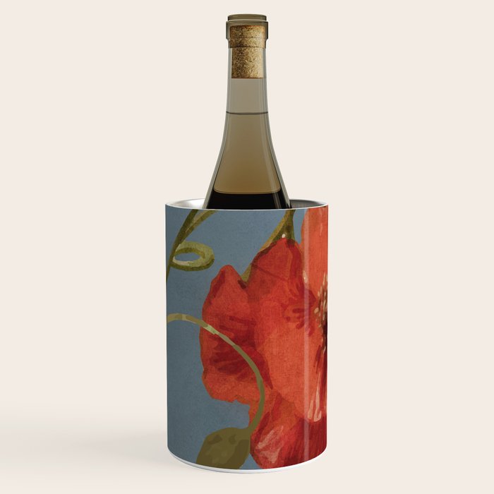 Poppies in Vase 1 Wine Chiller Gallery Image 1