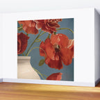 Poppies in Vase 1 Wall Mural Gallery Image 2