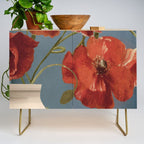 Poppies in Vase 1 Credenza Gallery Image 1