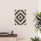Urban Tribal Pattern No.13 - Aztec - Concrete and Wood Poster Gallery Image 2