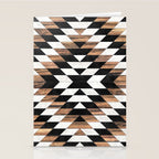 Urban Tribal Pattern No.13 - Aztec - Concrete and Wood Stationery Card Gallery Image 2