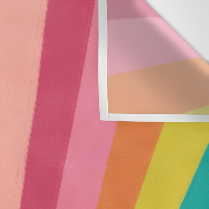 Smile - 70s Retro Sun Rainbow  Wall Tapestry Gallery Image 3
