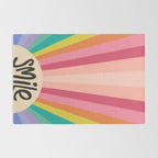 Smile - 70s Retro Sun Rainbow  Rug Gallery Image 2