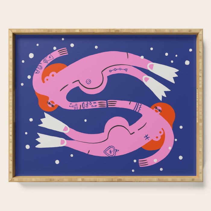 Pisces: Swirling In The Deep Serving Tray Gallery Image 1