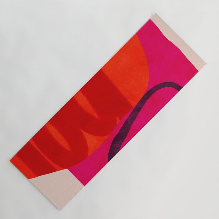 relations - shapes minimal painting abstract Yoga Mat Gallery Image 1